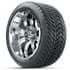Picture of Set of (4)14” GTW Tempest Chrome Wheels with Mamba Street Tires –, Picture 3