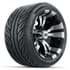 Picture of Set of (4) 12” GTW Vampire Machined/Black Wheels with Fusion GTR Street Tires, Picture 2