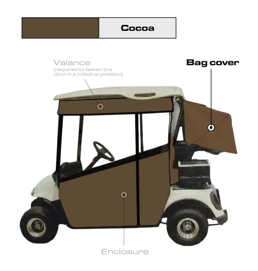 Picture of Cham. Bag cover, E-Z-GO TXT48/RXV, Cocoa