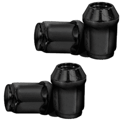 Picture of Black 4 Pack 1/2-20 Standard Lug Nuts